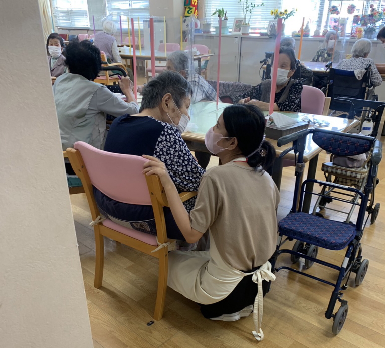 介護施設での実習風景