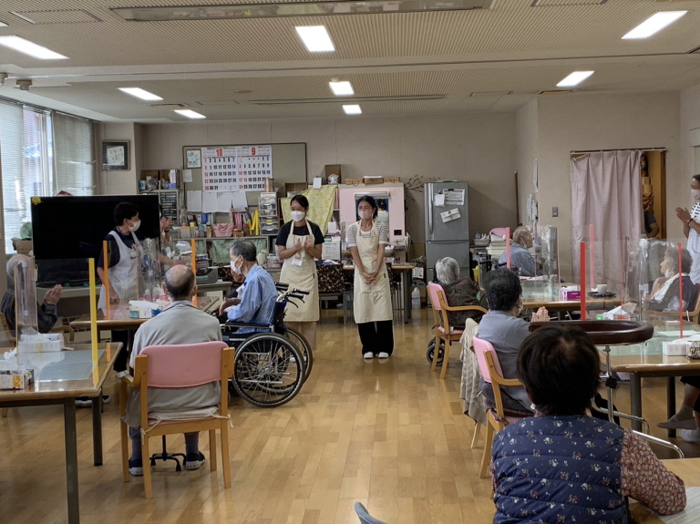 介護施設での実習風景